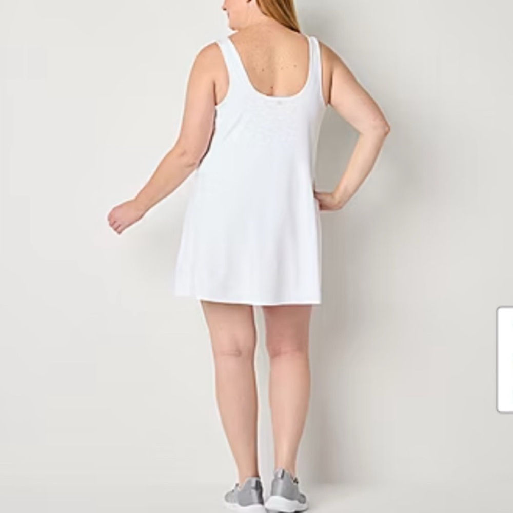 Xersion Plus Size Everultra-Lite Sleeveless Built in Bra Shorts Tennis Dress - Picture 2 of 12